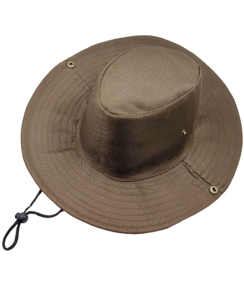     			Zacharias Brown Cotton Blend Men's Hat ( Pack of 1 )