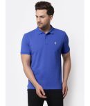 Red Tape Cotton Blend Regular Fit Solid Half Sleeves Men's Polo T Shirt - Blue ( Pack of 1 )