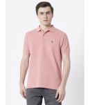 Red Tape Cotton Regular Fit Solid Half Sleeves Men's Polo T Shirt - Pink ( Pack of 1 )