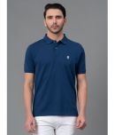 Red Tape Cotton Regular Fit Solid Half Sleeves Men's Polo T Shirt - Blue ( Pack of 1 )