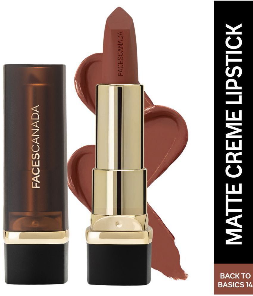     			FACES CANADA Comfy Matte Creme Lipstick - Back To Basics 14, 4.2g | Smooth Creamy Matte Finish