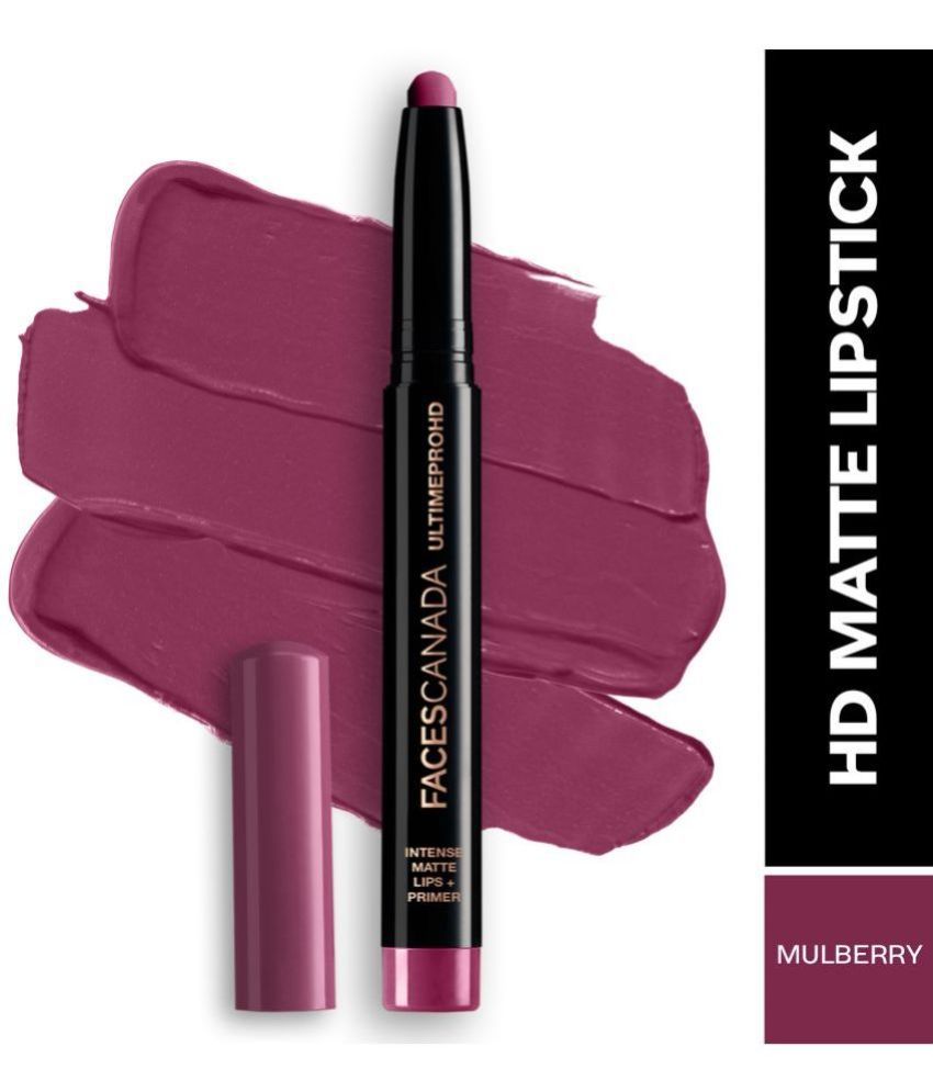     			FACES CANADA Ultime Pro HD Intense Matte Lipstick + Primer - Mulberry Magic, 1.4g | Long Stay