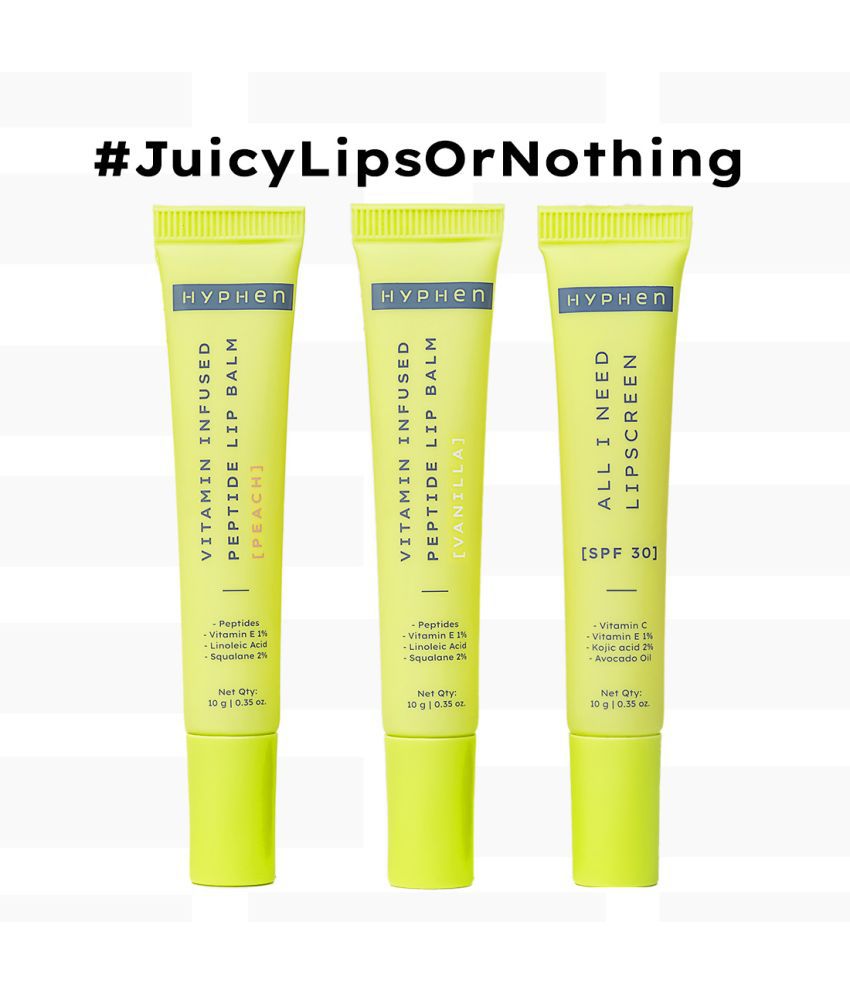     			Hyphen Juicy Lips or Nothing Lip Care Combo for Dry & Chapped Lips | Hydrates & Moisturizes