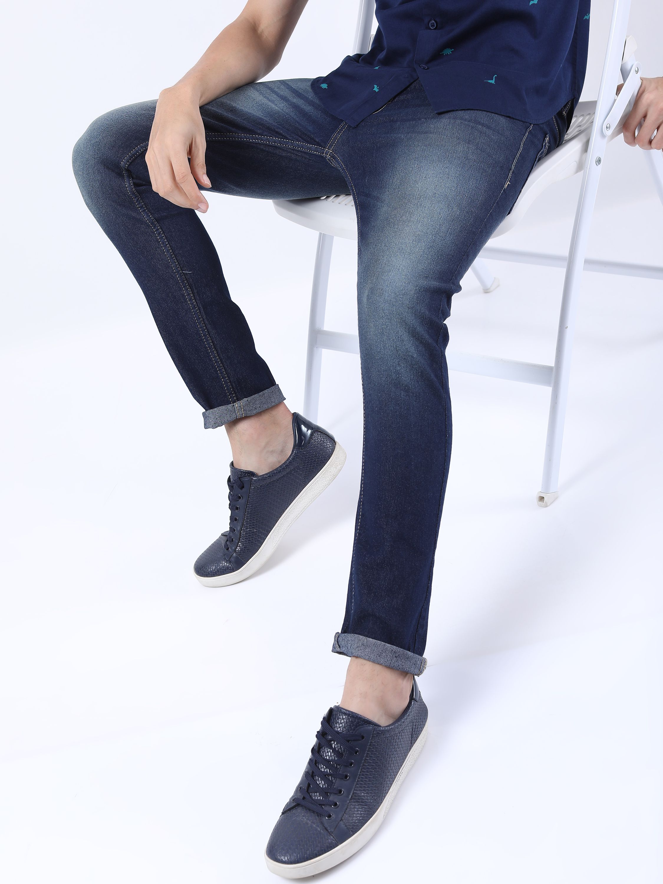     			Ketch Skinny Fit Basic Men's Jeans - Indigo ( Pack of 1 )