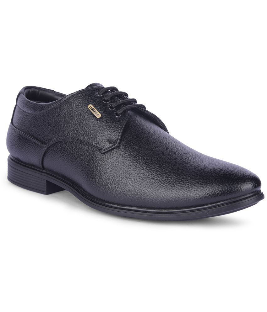     			Liberty Black Men's Derby Formal Shoes