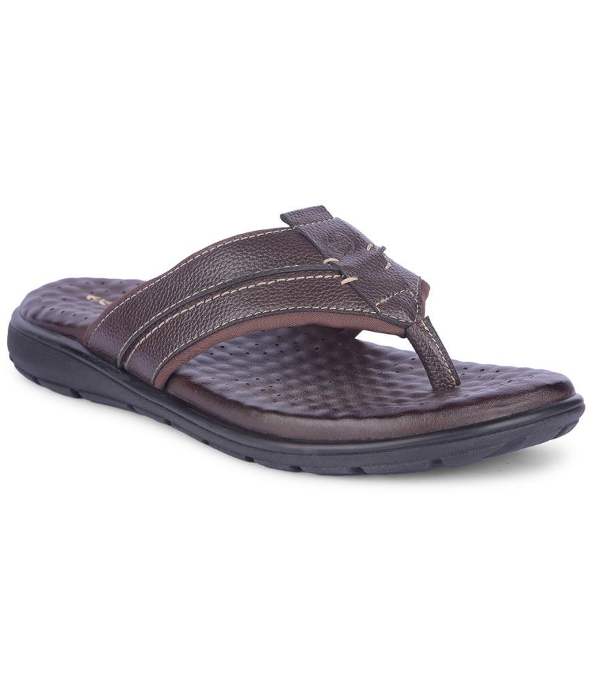     			Liberty Brown Men's Thong Flip Flop