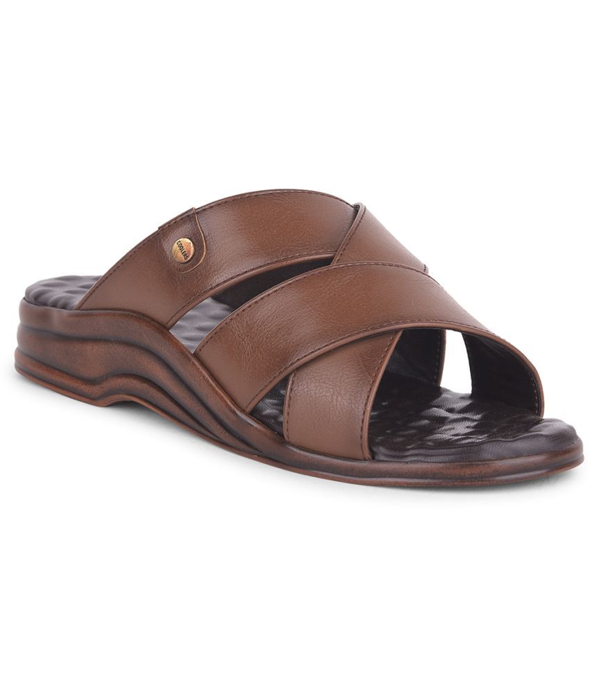     			Liberty Tan Men's Leather Slipper