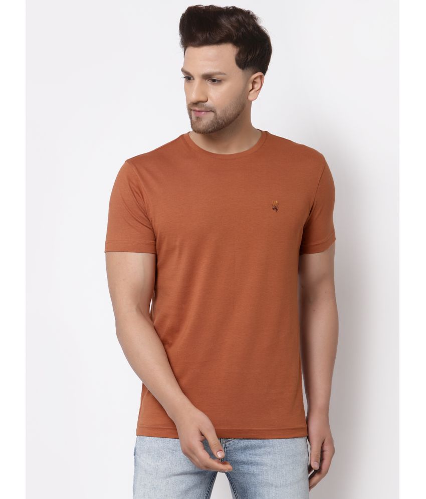     			Red Tape 100% Cotton Regular Fit Solid Half Sleeves Men's T-Shirt - Tan ( Pack of 1 )