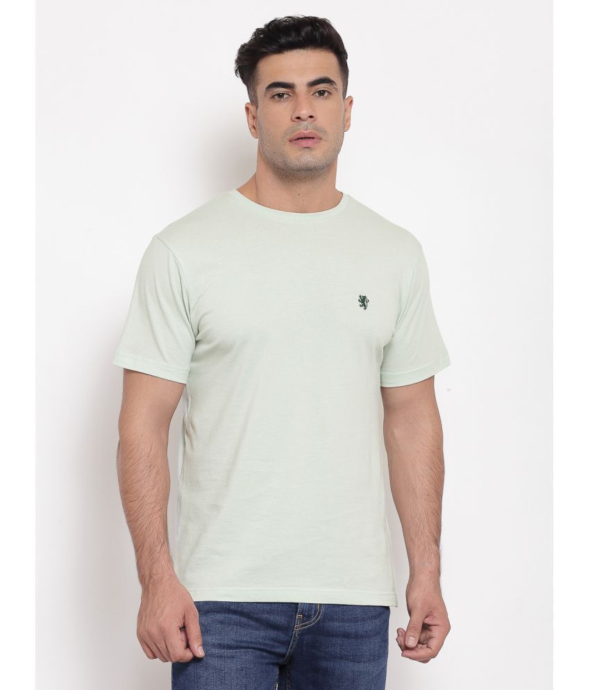     			Red Tape 100% Cotton Regular Fit Solid Half Sleeves Men's T-Shirt - Green ( Pack of 1 )