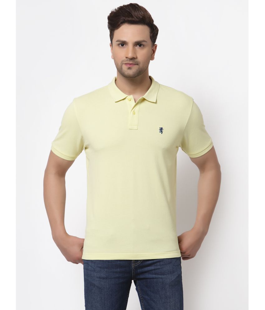     			Red Tape Cotton Regular Fit Solid Half Sleeves Men's Polo T Shirt - Yellow ( Pack of 1 )