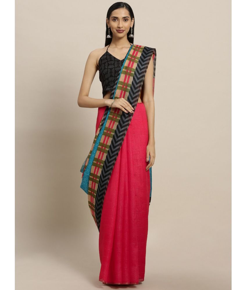     			Aarrah Art Silk Printed Saree With Blouse Piece - Multicolour ( Pack of 1 )