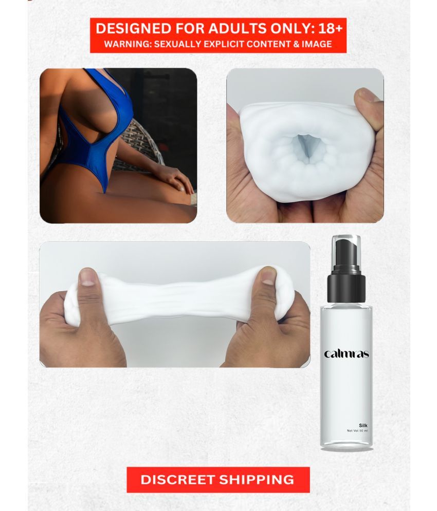     			Best Masturbator for Men with Big Lube- White Color Pocket Size Silicone Mini Masturbator Cup | Reusable Discreet Masturbator