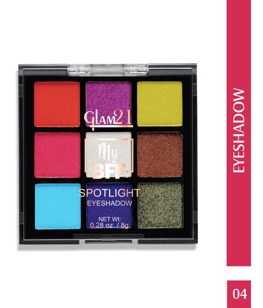     			Glam21 BFF Spotlight Eyeshadow Palette 9 Pigmented Shades Seamless Blending LongLasting 9gm Shade-04