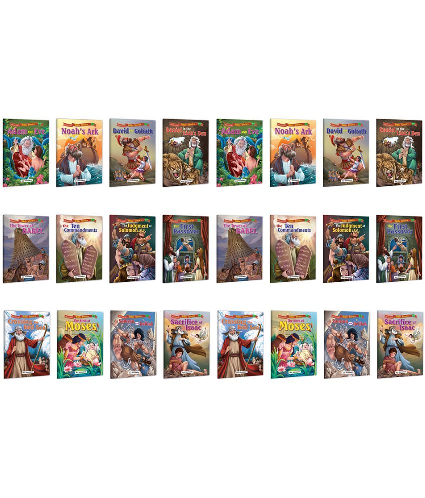     			Illustrated Bible Story Books Complete Combo | Pack of 24 Story Books