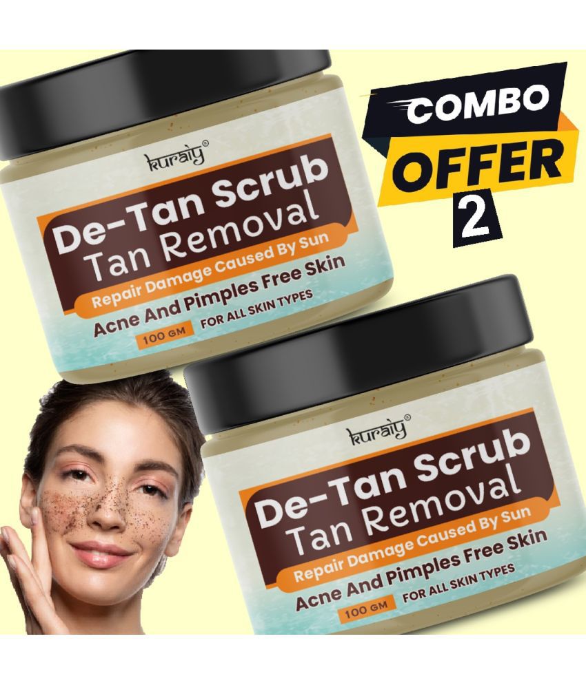     			KURAIY Anti Tan Facial Scrub For Men & Women ( Pack of 2 )