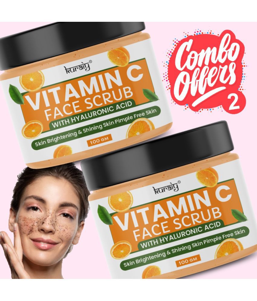     			KURAIY Skin Brightening Facial Scrub For Men & Women ( Pack of 2 )