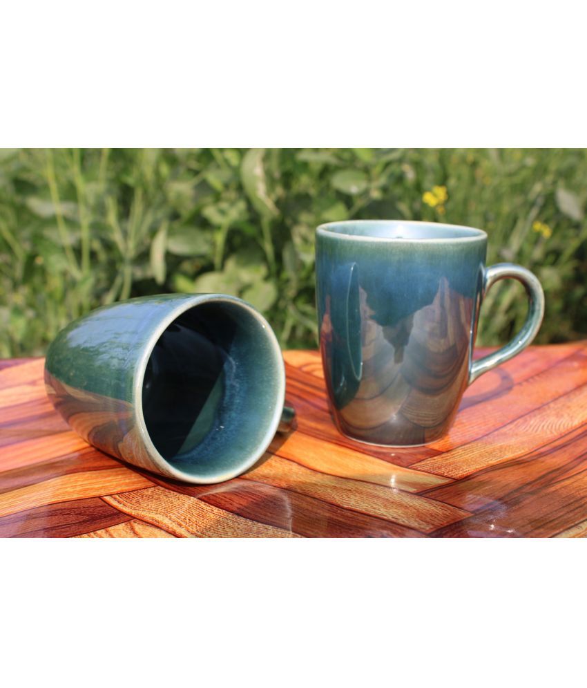     			Laghima jadon Round Shape Solid Ceramic Coffee Mug 300 mL ( Pack of 2 )