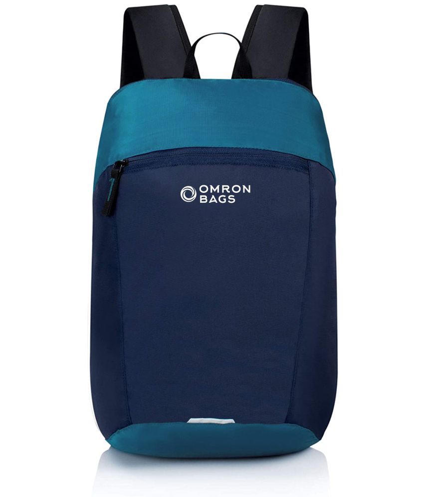     			OMRON BAGS Blue Polyester Backpack ( 12 Ltrs )