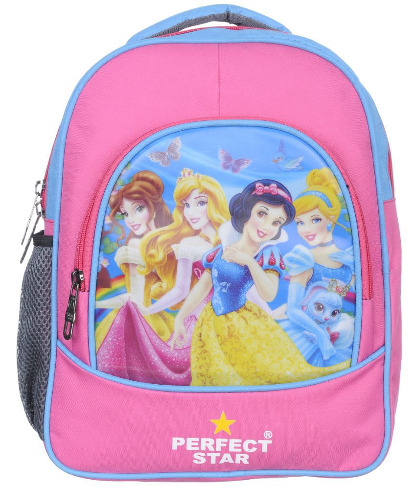     			Perfect Star Pink Polyester Backpack For Kids