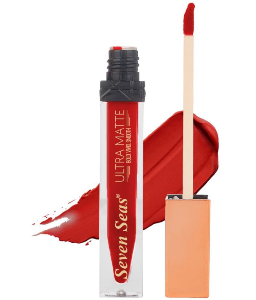     			Seven Seas Ultra Matte Super Smooth Liquid Lipstick | Matte Liquid Lipstick for Women (Scarlet)