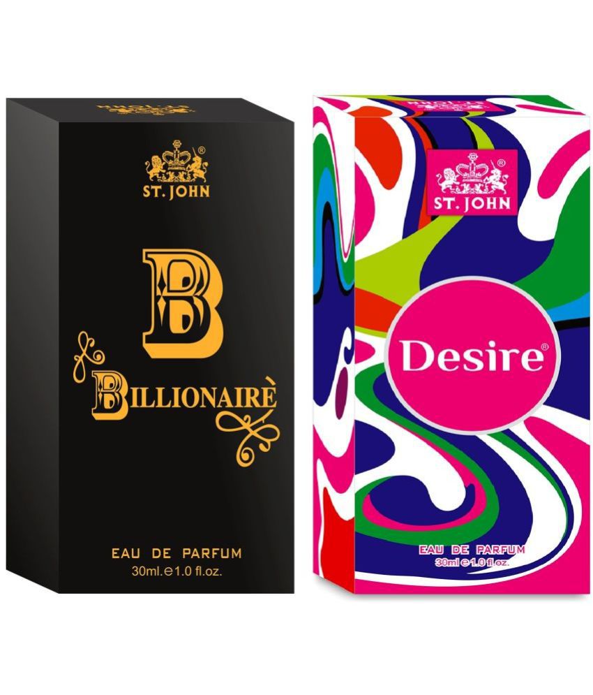     			St. John B-Billionaire & Desire Long Lasting Pocket Perfume for Men 30 ml ( Pack of 2 )