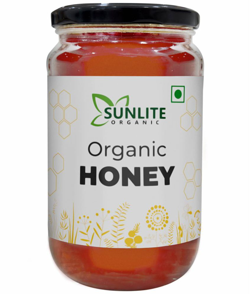     			Sunlite Organic 100% Pure Organic Wildflower Honey Raw Unprocessed 500 g