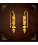 LUV FASHION Golden Ear Chain Earrings ( Pack of 1 )