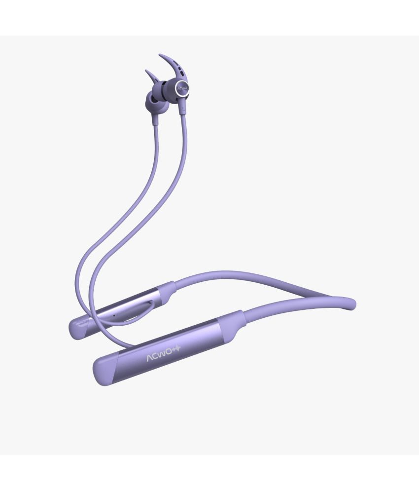     			ACwO Twister In-the-ear Bluetooth Headset with Upto 30h Talktime Call Controls - Purple