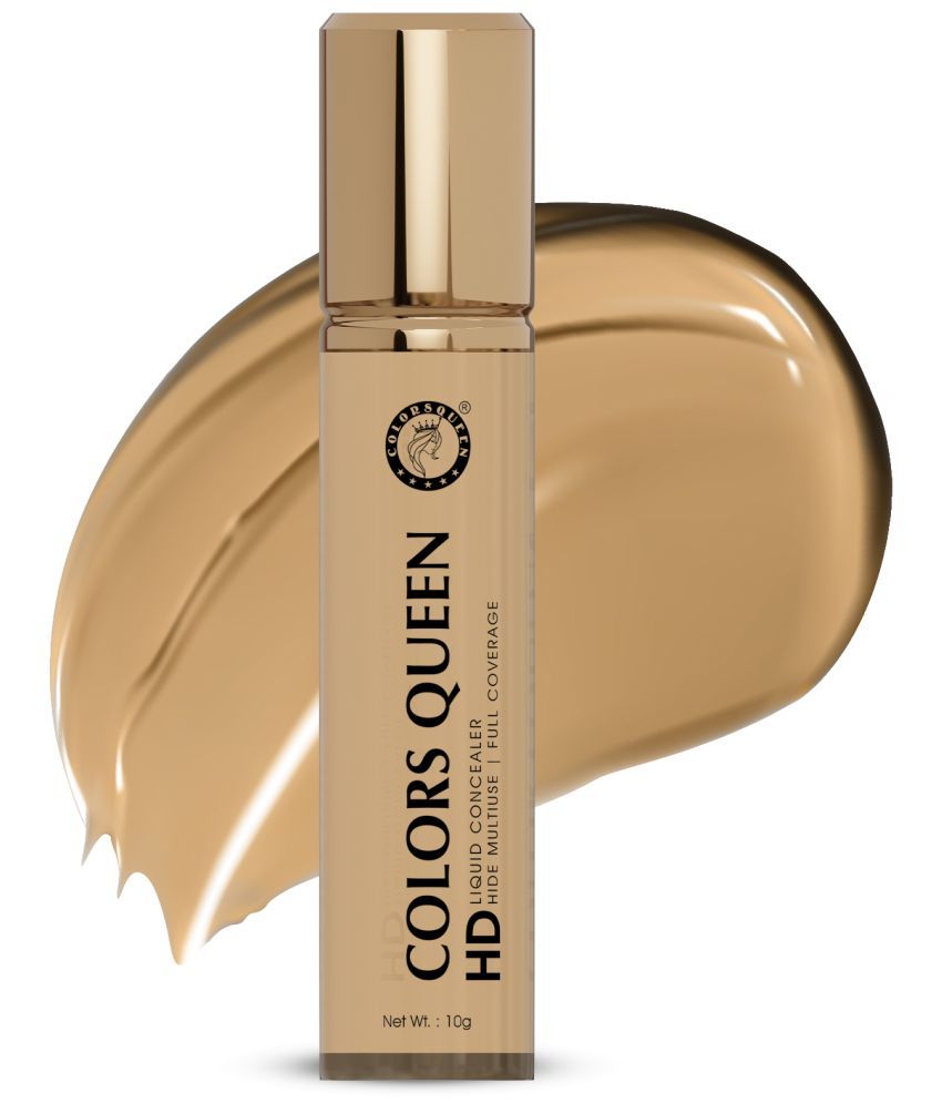     			Colors Queen HD Liquid Concealer Lightweight Concealer with Full Coverage 10g (Shade - 09)