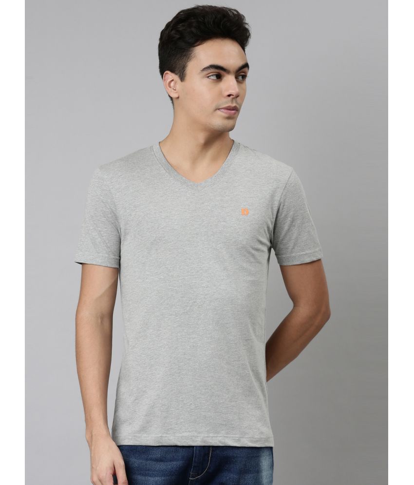     			Dixcy Scott Maximus Cotton Regular Fit Solid Half Sleeves Men's T-Shirt - Grey ( Pack of 1 )