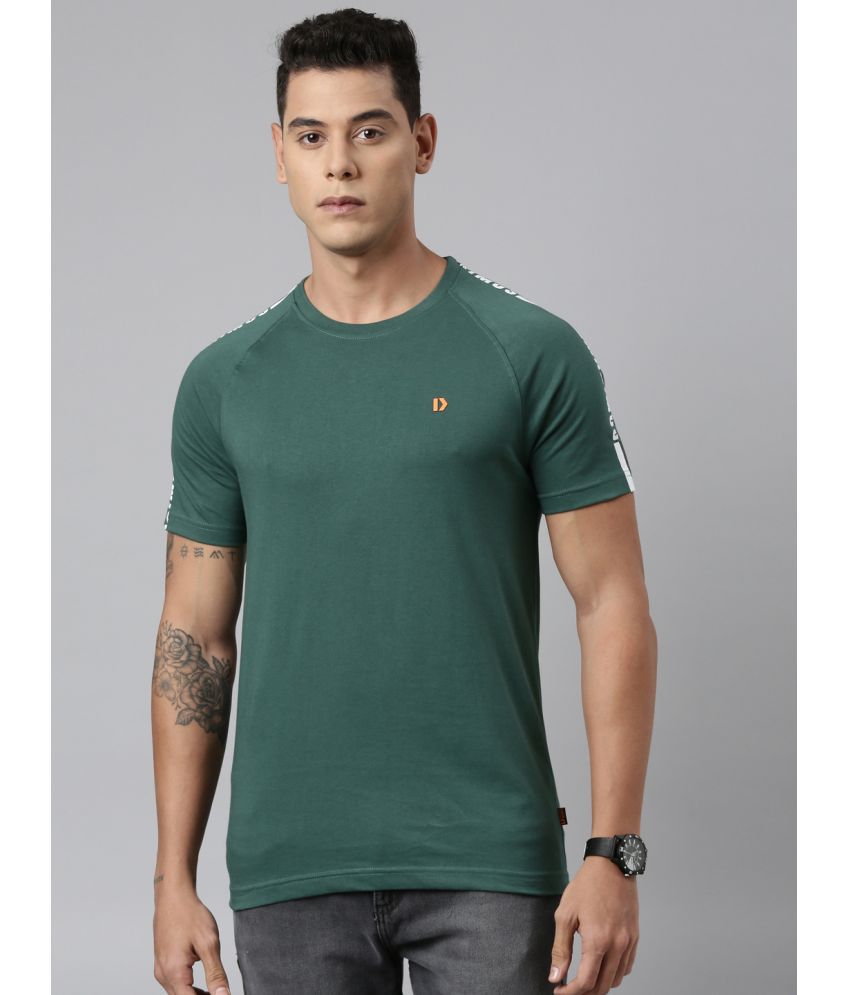     			Dixcy Scott Maximus Cotton Regular Fit Solid Half Sleeves Men's T-Shirt - Green ( Pack of 1 )