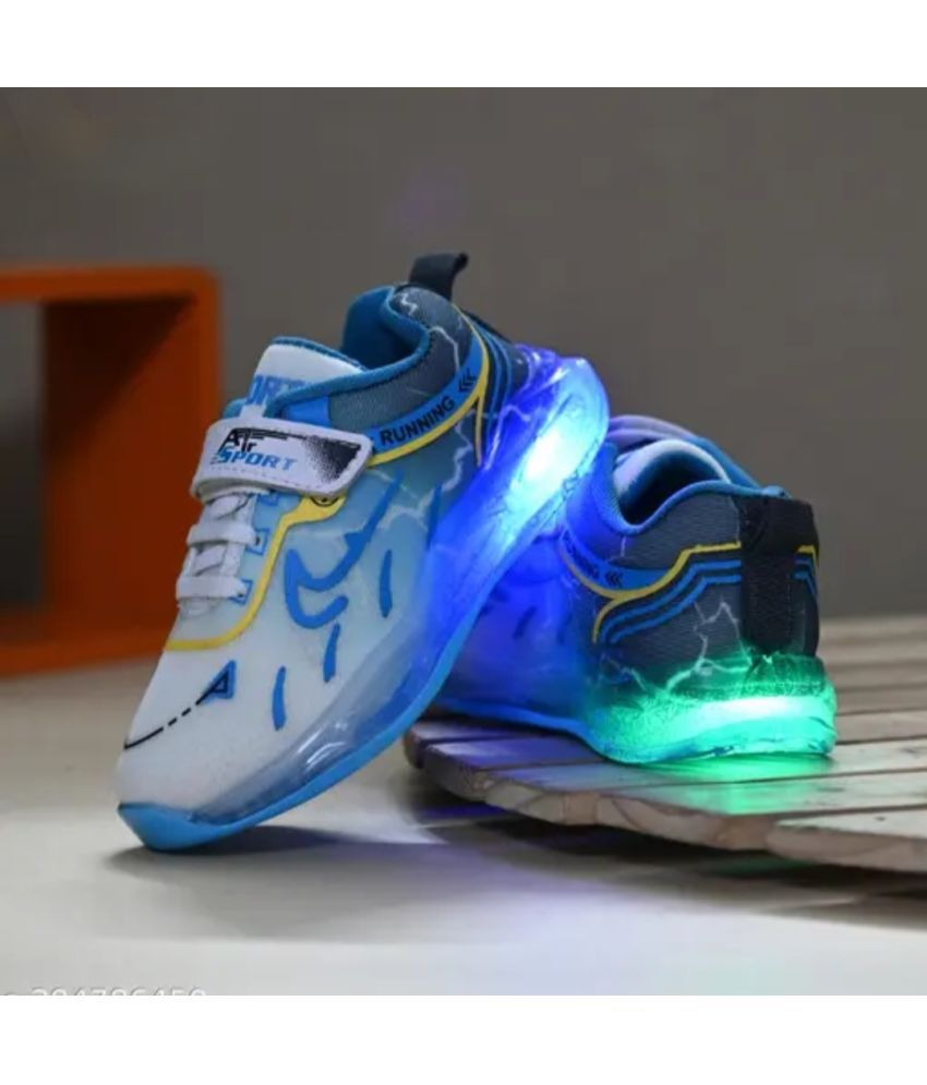     			GLOBIN - SkyBlue Boy's LED Shoes ( 1 Pair )