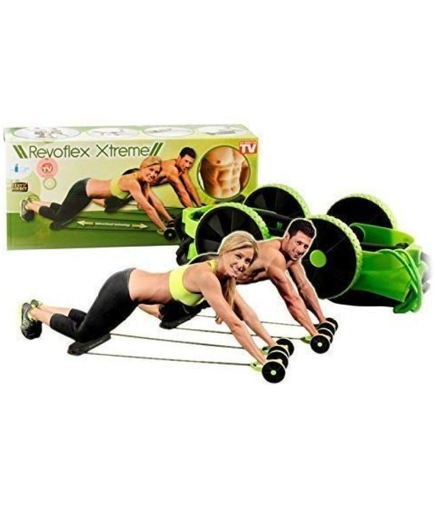     			Gym Full Body Workout Exerciser Revolex Slimflex Xtreme Fitness Exerciser Resistance Tube Rope Exercise, Pack of 1