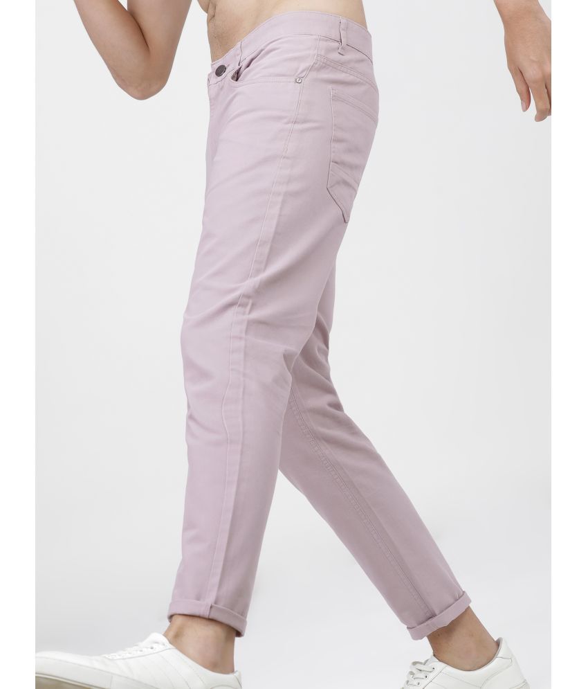     			Ketch Tapered Flat Men's Chinos - Pink ( Pack of 1 )