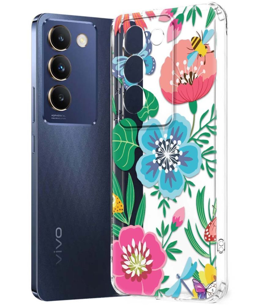     			NBOX Multicolor Printed Back Cover Silicon Compatible For Vivo Y200e 5G ( Pack of 1 )