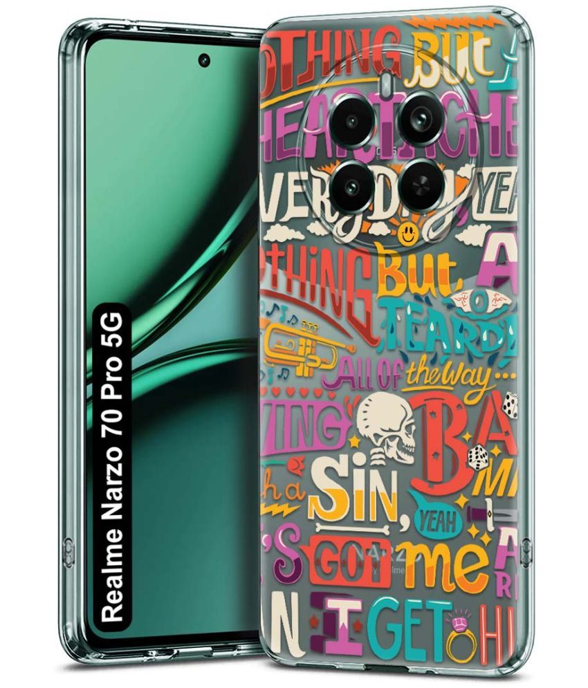     			NBOX Multicolor Printed Back Cover Silicon Compatible For Realme Narzo 70 Pro 5G ( Pack of 1 )