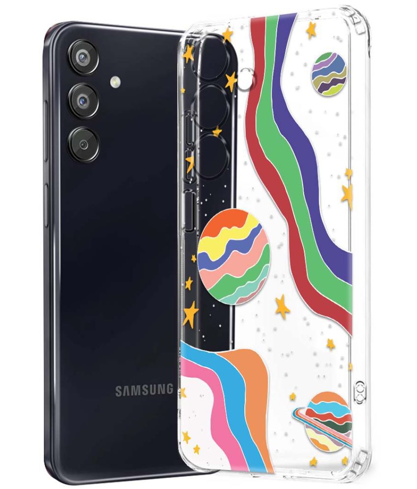     			NBOX Multicolor Printed Back Cover Silicon Compatible For Samsung Galaxy F15 ( Pack of 1 )