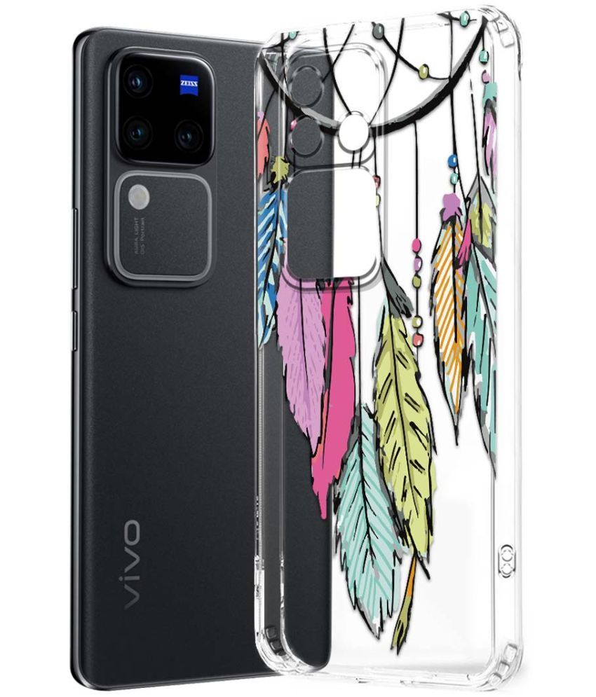     			NBOX Multicolor Printed Back Cover Silicon Compatible For Vivo V30 Pro 5G ( Pack of 1 )