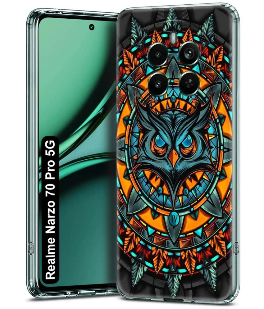     			NBOX Multicolor Printed Back Cover Silicon Compatible For Realme Narzo 70 Pro 5G ( Pack of 1 )