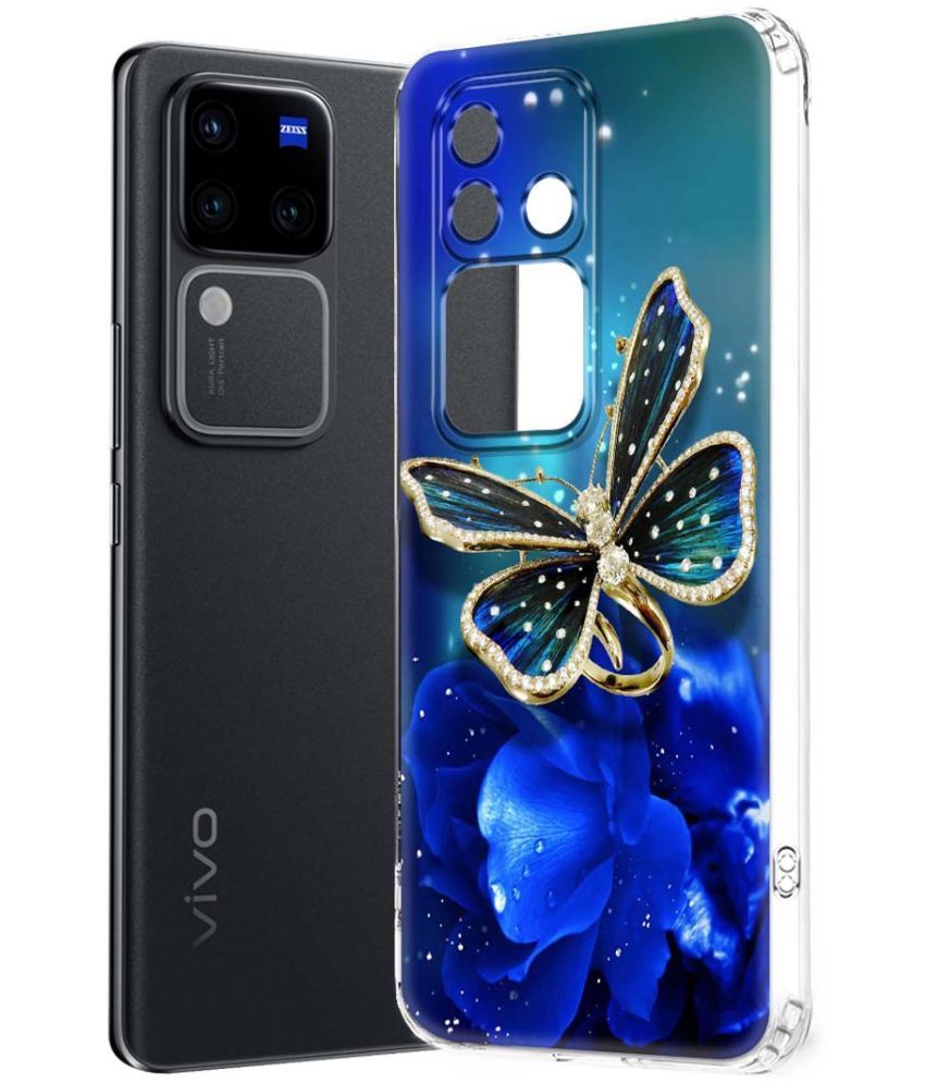     			NBOX Multicolor Printed Back Cover Silicon Compatible For Vivo V30 Pro 5G ( Pack of 1 )