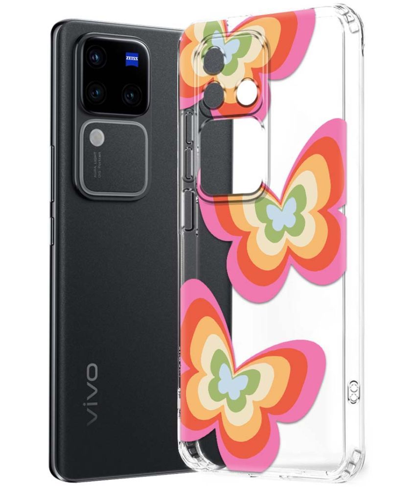     			NBOX Multicolor Printed Back Cover Silicon Compatible For Vivo V30 Pro 5G ( Pack of 1 )