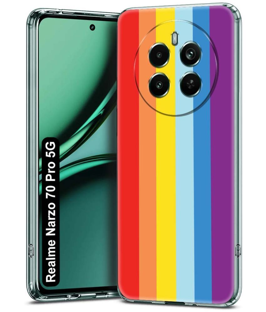     			NBOX Multicolor Printed Back Cover Silicon Compatible For Realme Narzo 70 Pro 5G ( Pack of 1 )