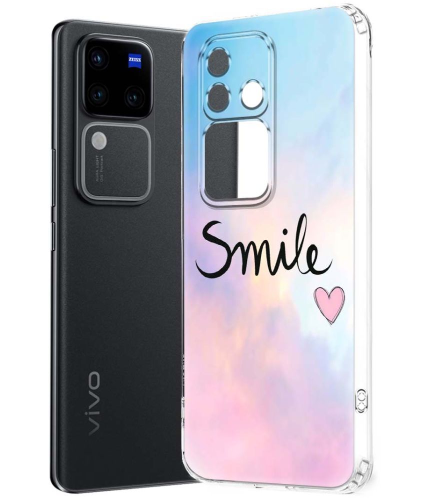     			NBOX Multicolor Printed Back Cover Silicon Compatible For Vivo V30 Pro 5G ( Pack of 1 )