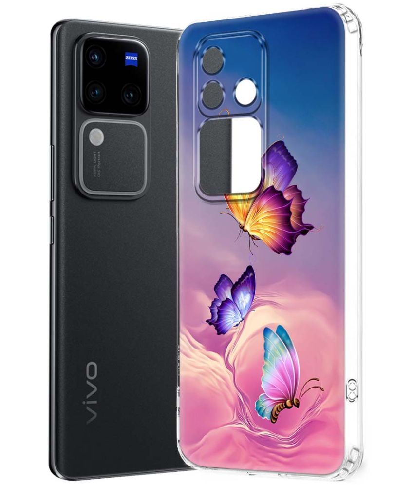     			NBOX Multicolor Printed Back Cover Silicon Compatible For Vivo V30 Pro 5G ( Pack of 1 )