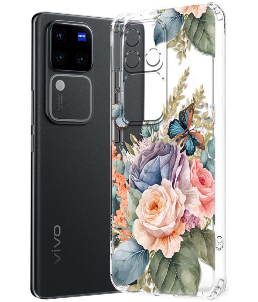     			NBOX Multicolor Printed Back Cover Silicon Compatible For Vivo V30 Pro 5G ( Pack of 1 )