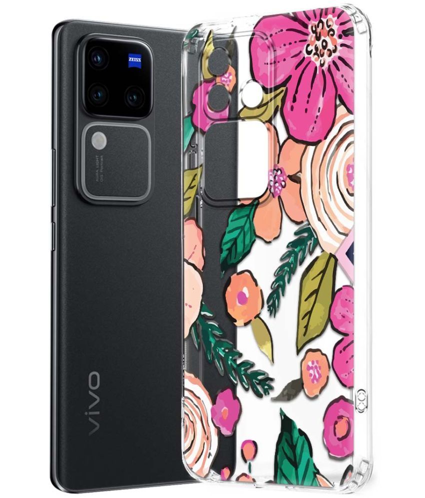     			NBOX Multicolor Printed Back Cover Silicon Compatible For Vivo V30 Pro 5G ( Pack of 1 )