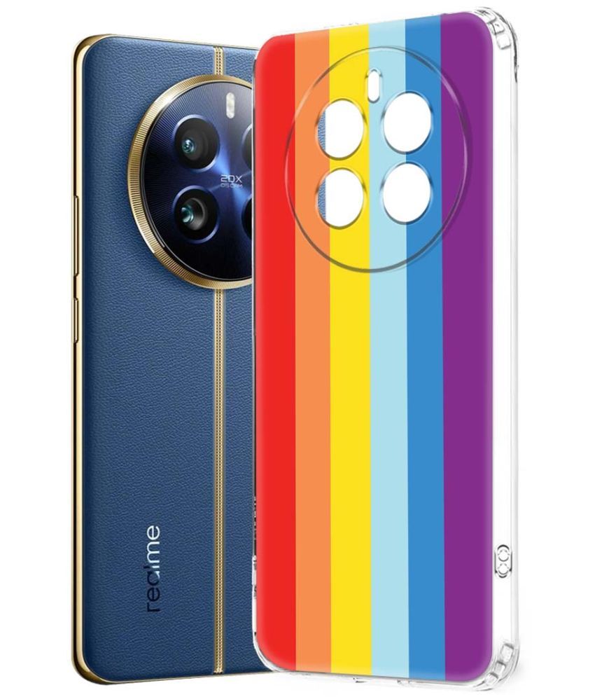     			NBOX Multicolor Printed Back Cover Silicon Compatible For Realme 12  Pro Plus 5G ( Pack of 1 )