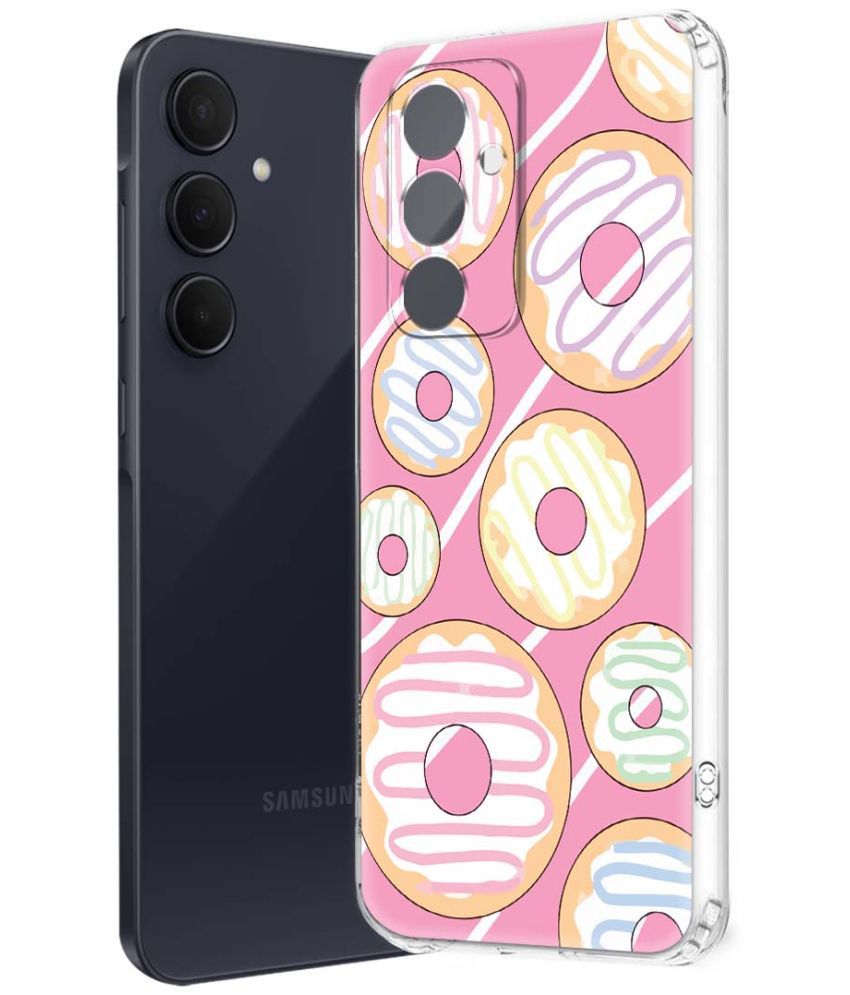     			NBOX Multicolor Printed Back Cover Silicon Compatible For Samsung Galaxy A55 5G ( Pack of 1 )