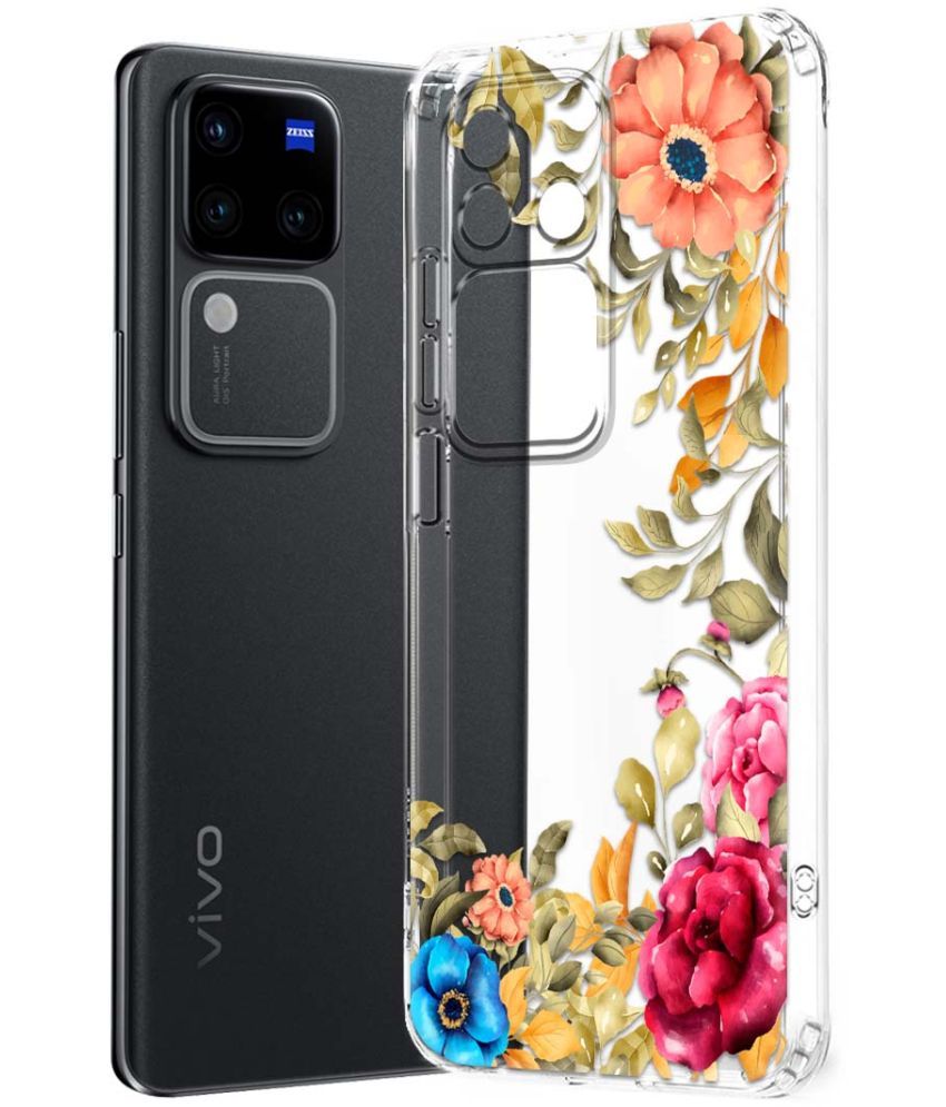     			NBOX Multicolor Printed Back Cover Silicon Compatible For Vivo V30 Pro 5G ( Pack of 1 )