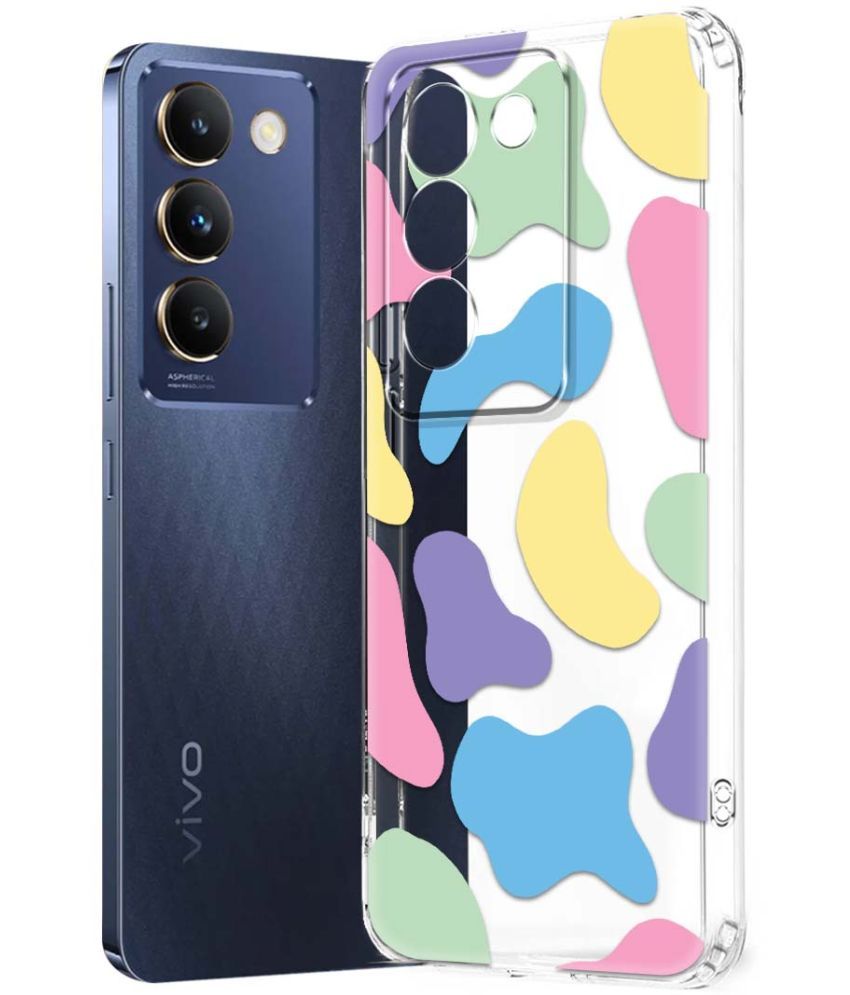     			NBOX Multicolor Printed Back Cover Silicon Compatible For Vivo Y200e 5G ( Pack of 1 )